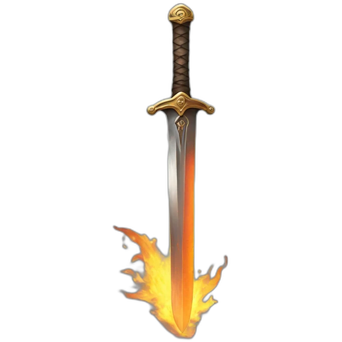sword on a lot of fire emoji
