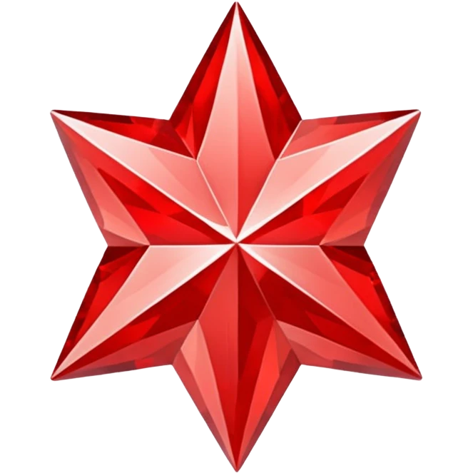 red diamont star  emoji