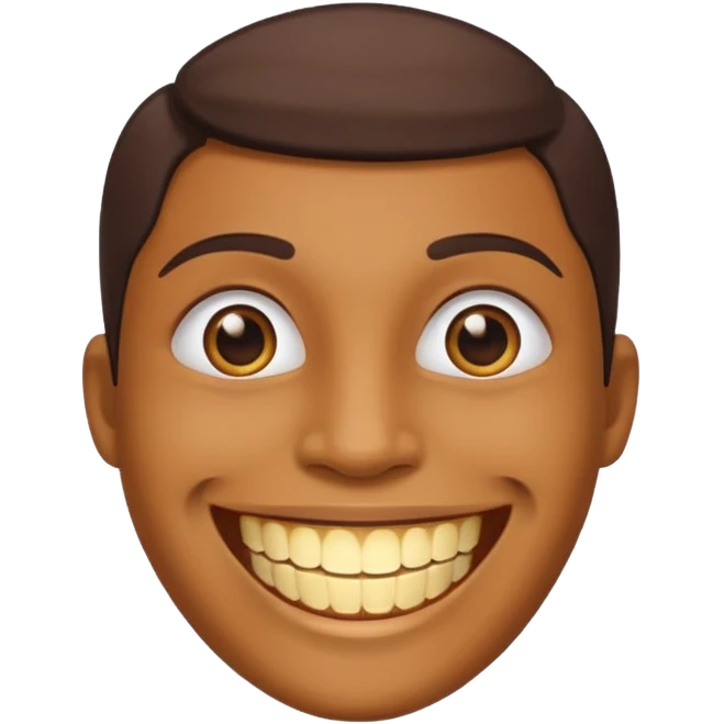 Smile with golden teeth emoji