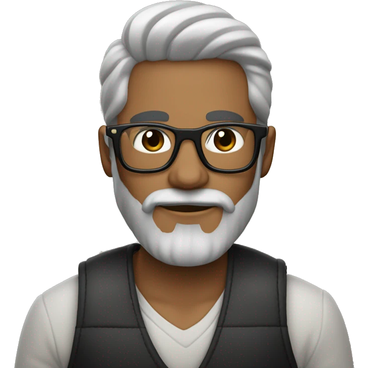 Chico moreno, pelo corto,de barba y gafas negras abrazado con una chica baja, blanca y pelo café claro emoji