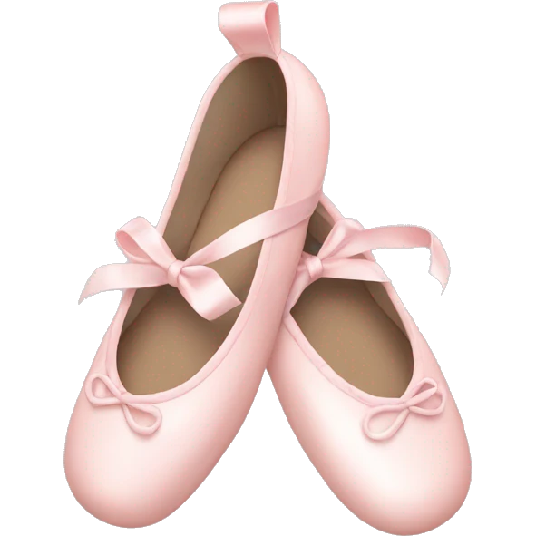 Pale pink ballet shoes emoji
