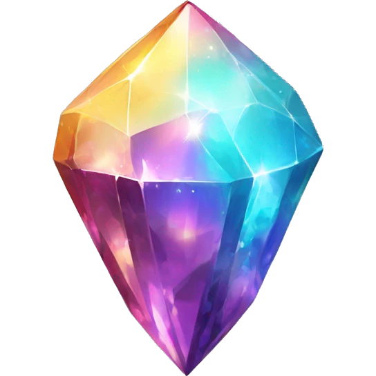 Shiny sparkly colorful crystal gem shard emoji