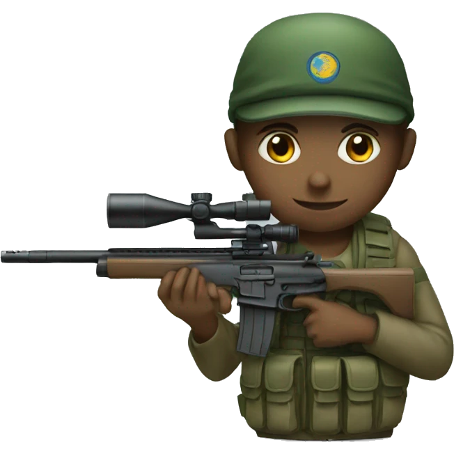un sniper emoji