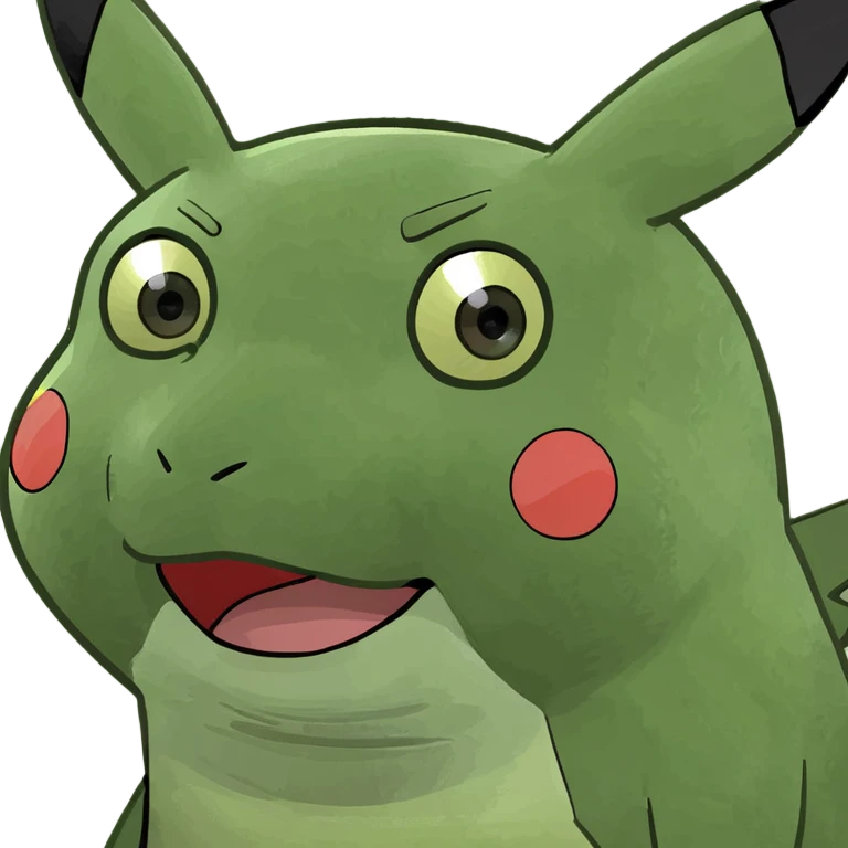 surprised Pikachu face meme style emoji