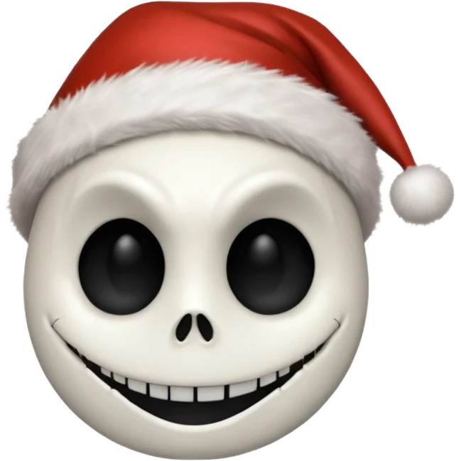 jack skellington santa hat emoji