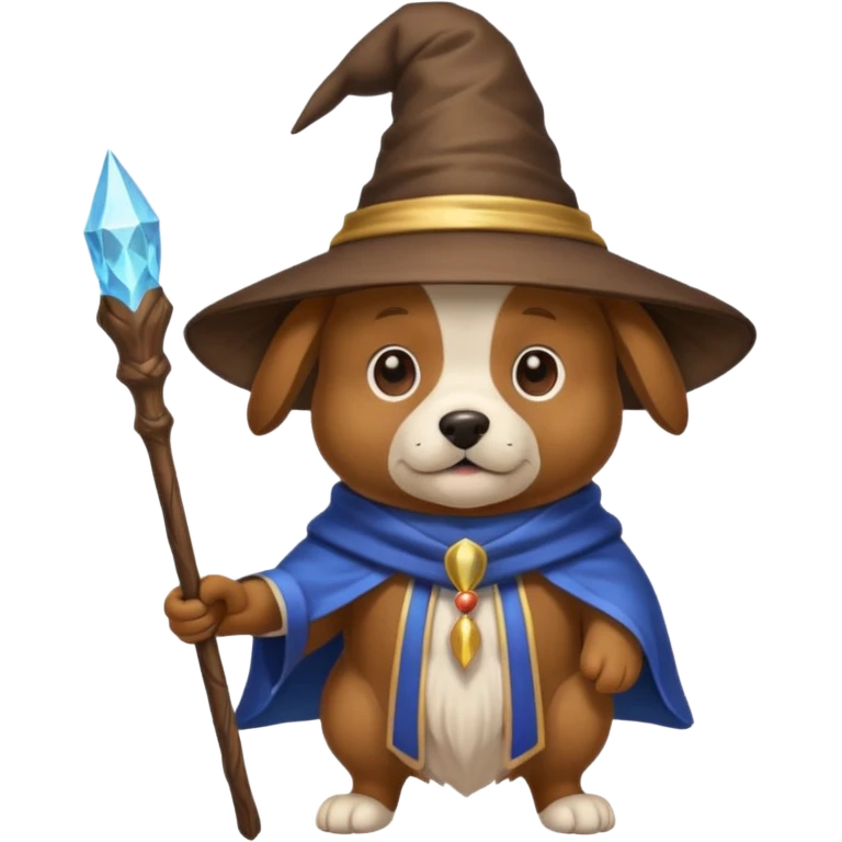 Dog wizard emoji