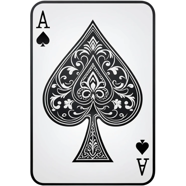 ace of spades playing card emoji