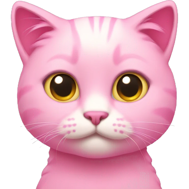 Pink cat  emoji