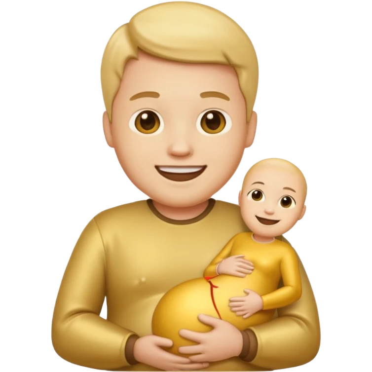 golden pregnant man emoji emoji