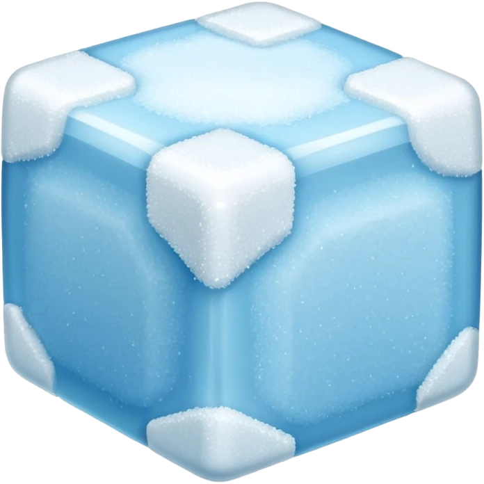 plain white cube of sugar emoji