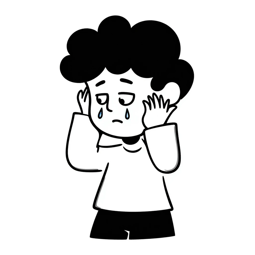 person crying with tears emoji