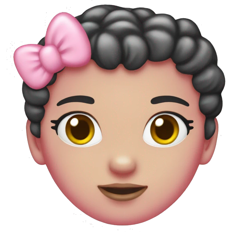 Hello kitty pink emoji