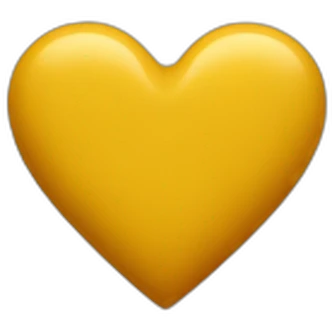 mustard-colored heart emoji