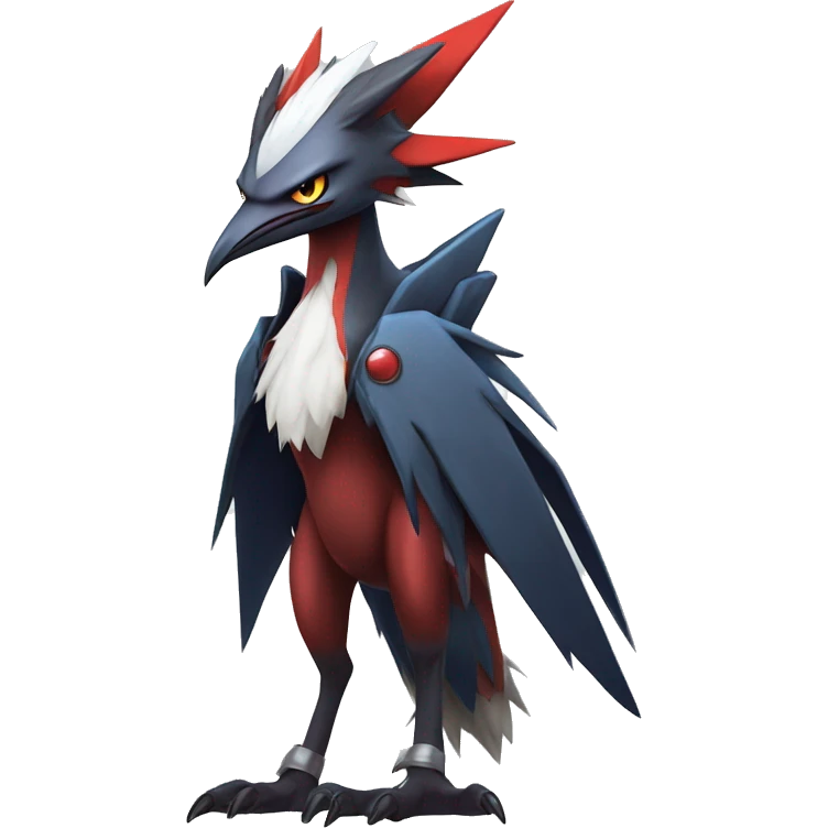 Edgy Cool Nargacuga-Noivern-Latias-Silvally-Pokémon Full Body emoji