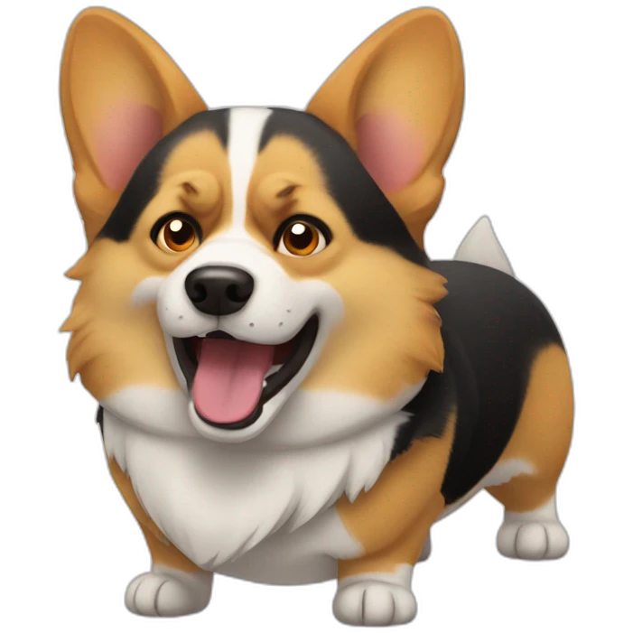corgi angry emoji