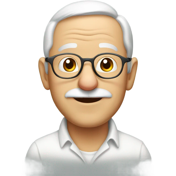 Grandpa white mouse emoji