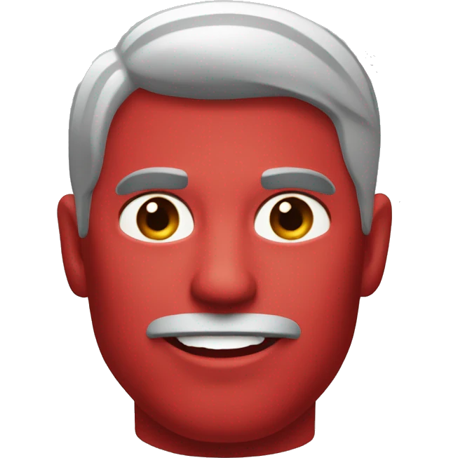 toro agreivo color rojo emoji