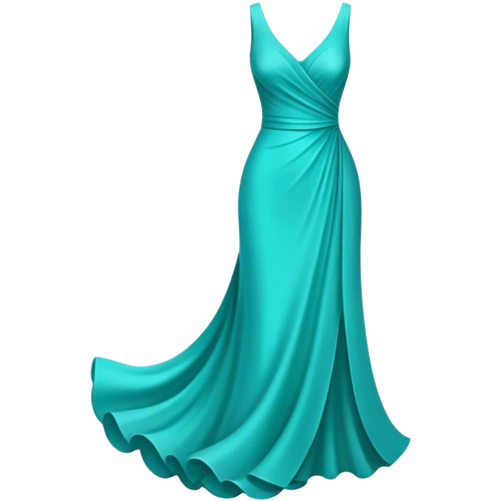 turquoise dress emoji