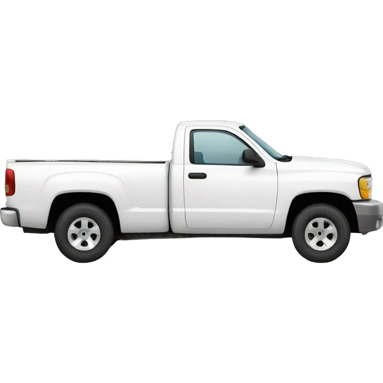 White pickup truck emoji