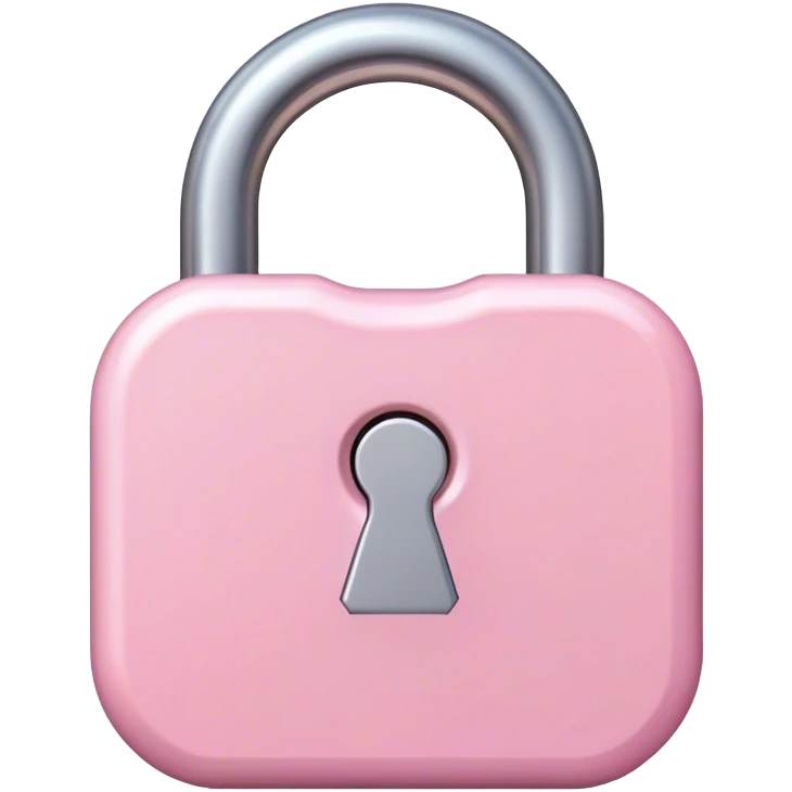light pink Lock emoji