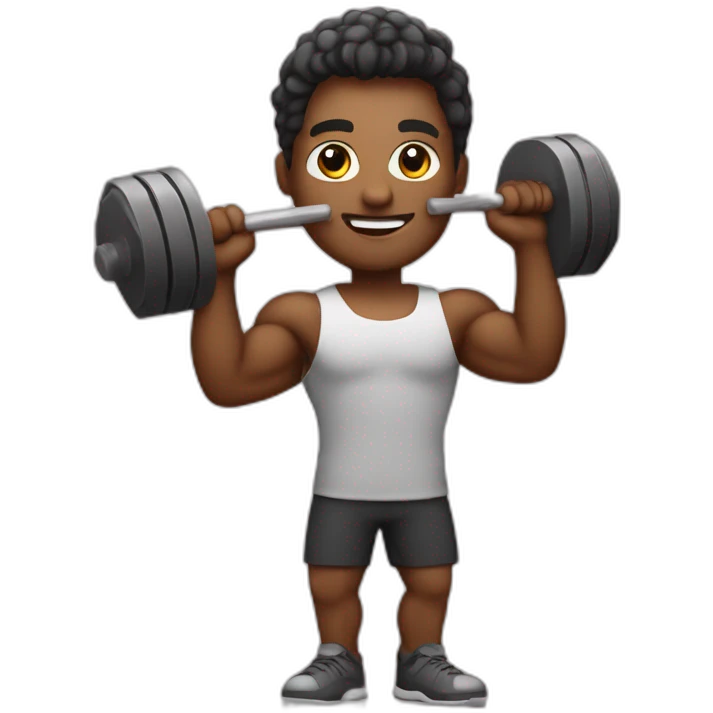 a software developer who is also an athlete and also lifts weights emoji