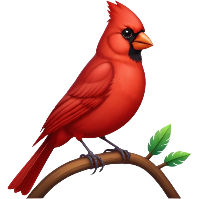 Red Cardinal bird  emoji