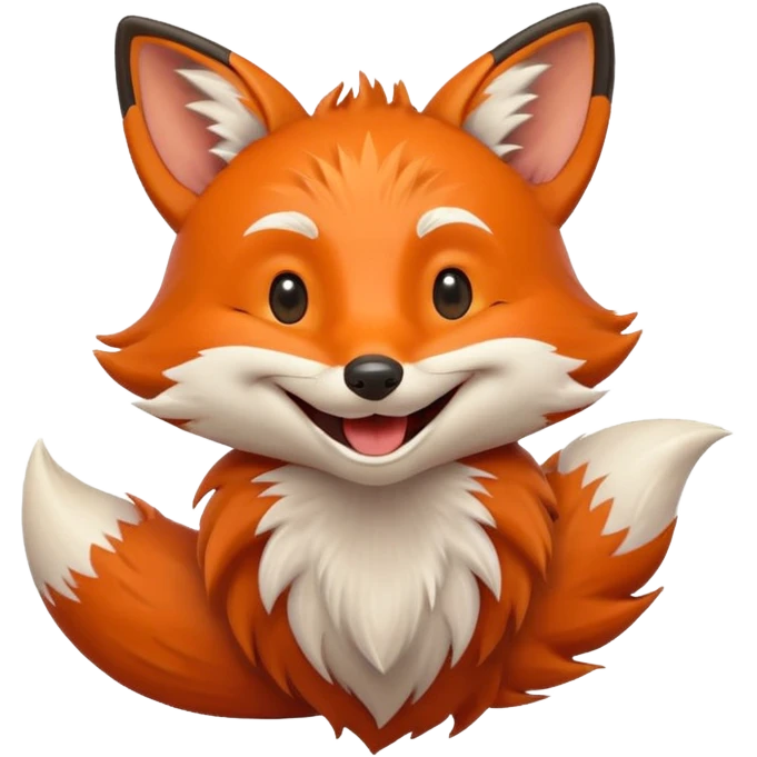 Laughing fox emoji