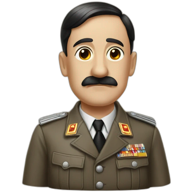 Hitler pointe du doigt le ciel emoji