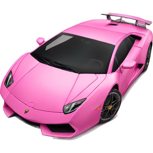 pink lamborghini emoji