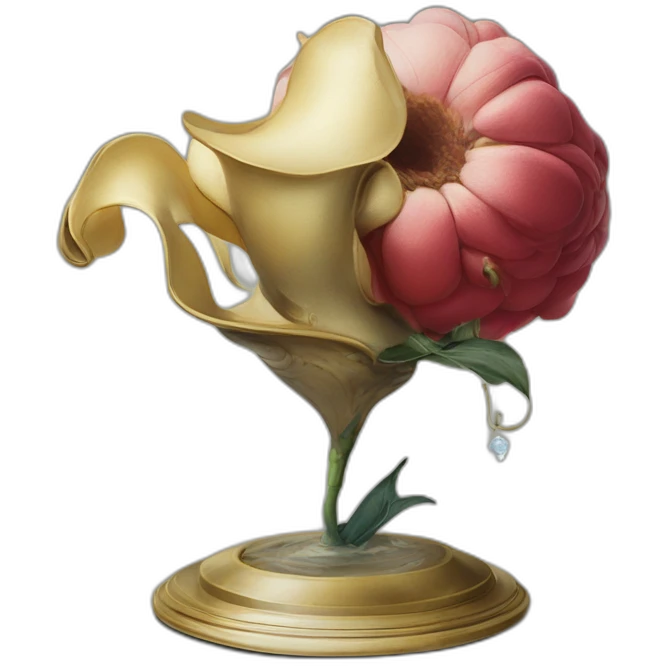 Persistence of Memory by Salvador Dali in the style of Disney’s Beauty and the Beast emoji