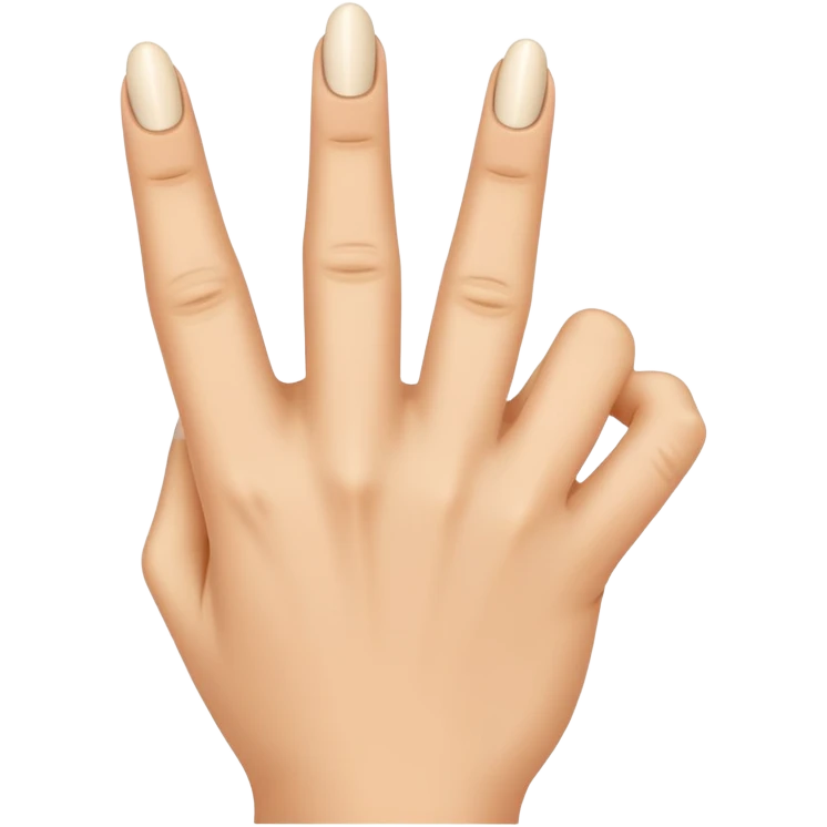 ring finger pulled up as middle finger emoji