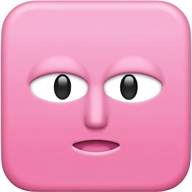 simple pink square paper no face on it emoji