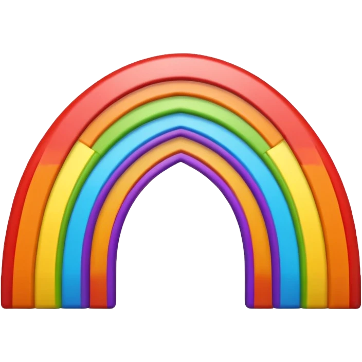 Rainbow Bridge – Arched rainbow connecting skylands. emoji