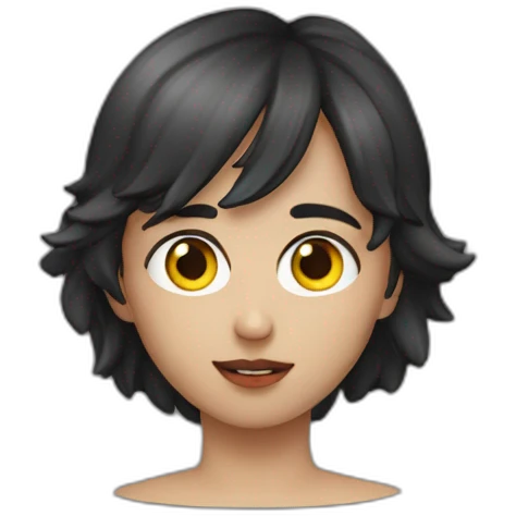 Lou noir yeux rouges emoji