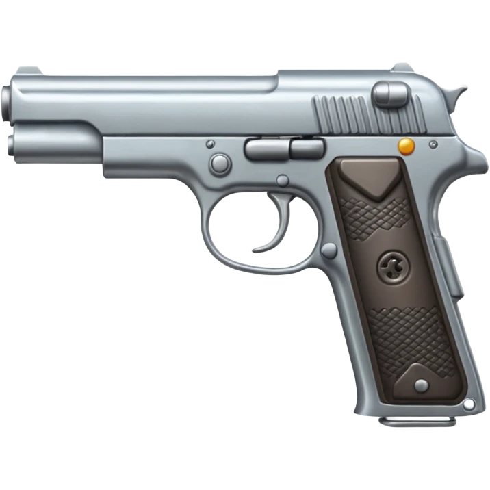 Un emoji con una pistola emoji