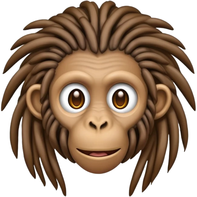 Monkey with dreads emoji