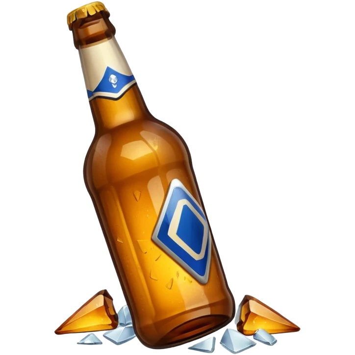 Broken beer bottle  emoji