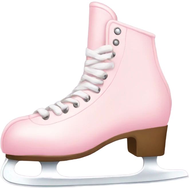 pastel pink ice skates emoji