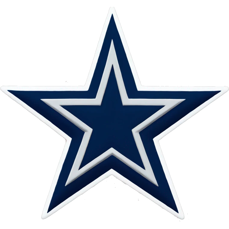 Dallas cowboys  star logo emoji