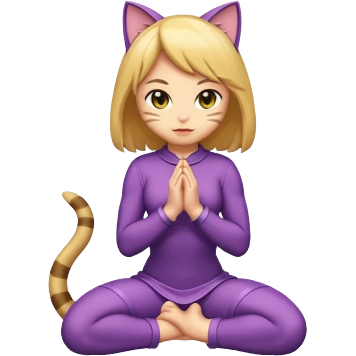 Catgirl kneeling  emoji
