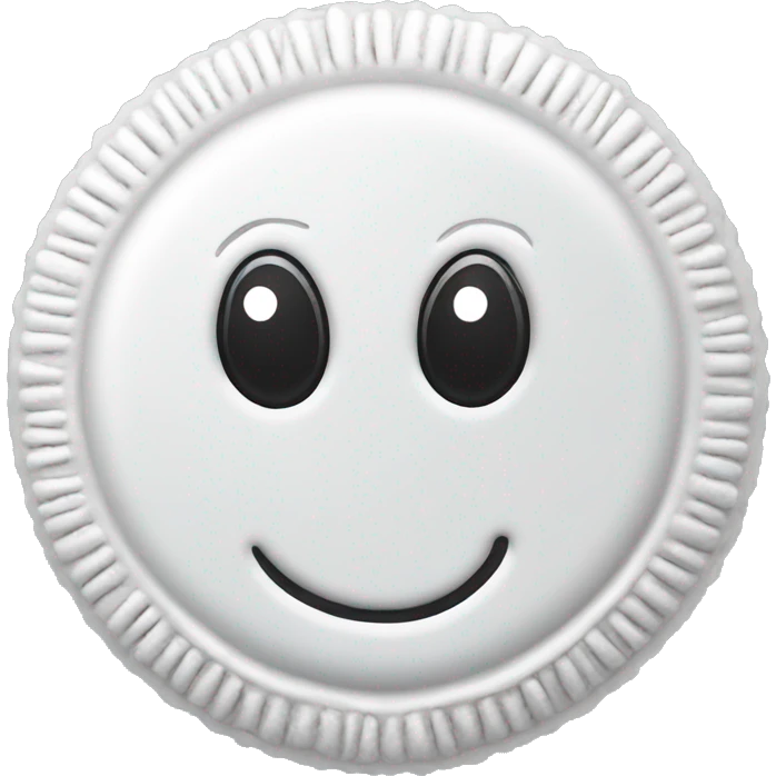 white oreo emoji
