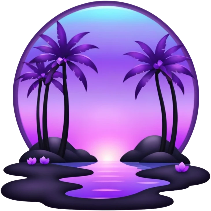  Black-purple-Iridescent-aesthetic-scenic-Decoration emoji