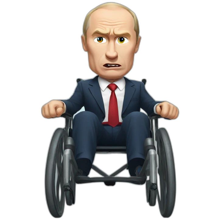 Angry putin wheelchair emoji