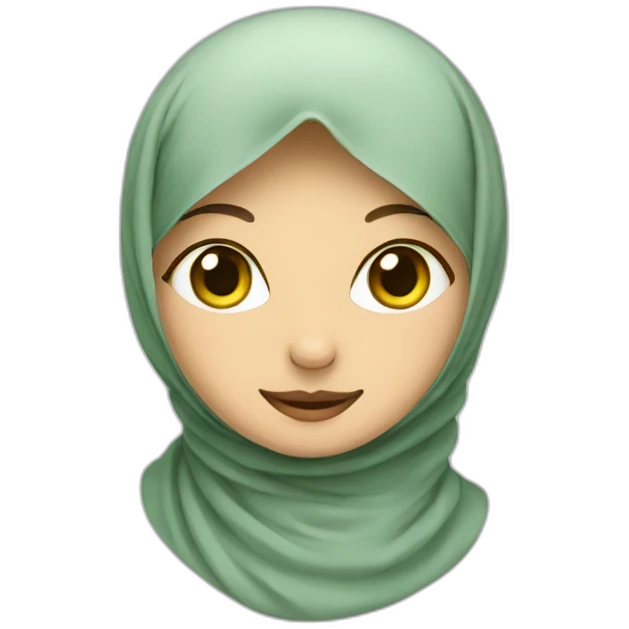cat wearing hijab emoji