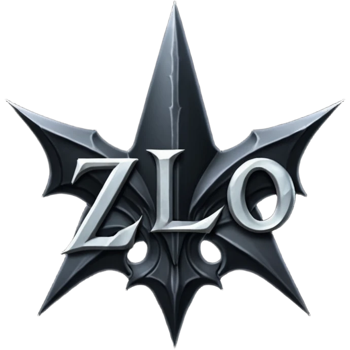 "zlo" text looking very evil emoji