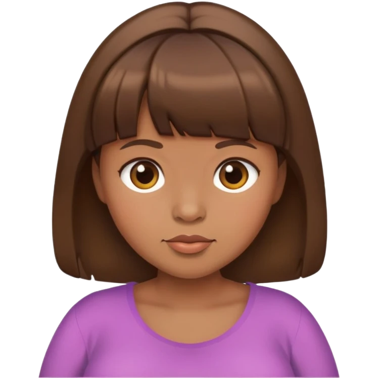 brown hair pregnant woman with bang brown skin emoji