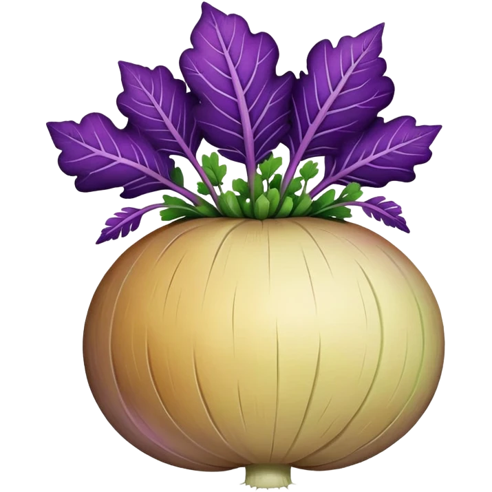 turnip with leaves emoji