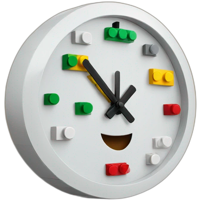 lego clock emoji