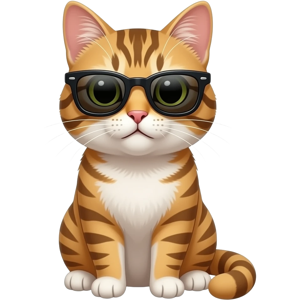 Cat wearing sunglasses emoji