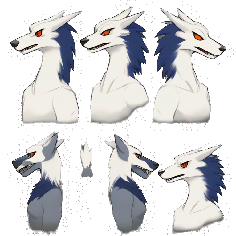 Cool Edgy Modern Vernid-Sergal species by LiLaiRa full body emoji